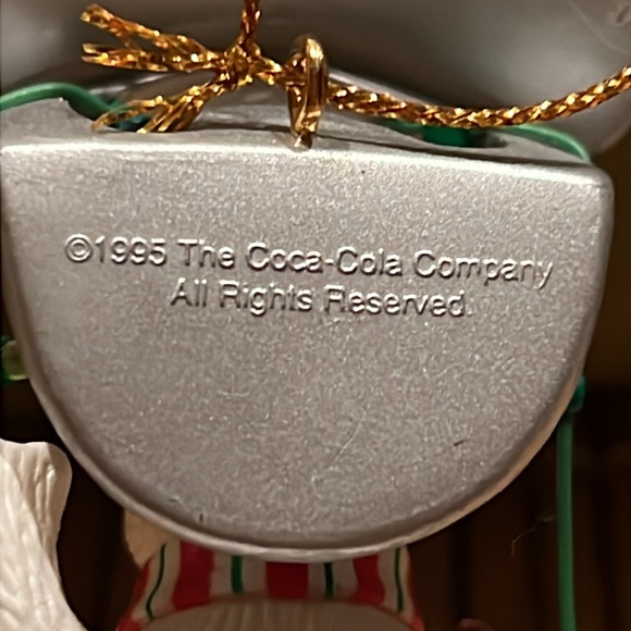 Vintage 1995 Coca Cola Bear Ornament EC no box - Picture 3 of 7